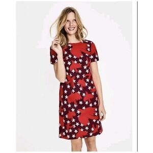 Boden Dress‎ Womens 4R Easy Shift Bird Print